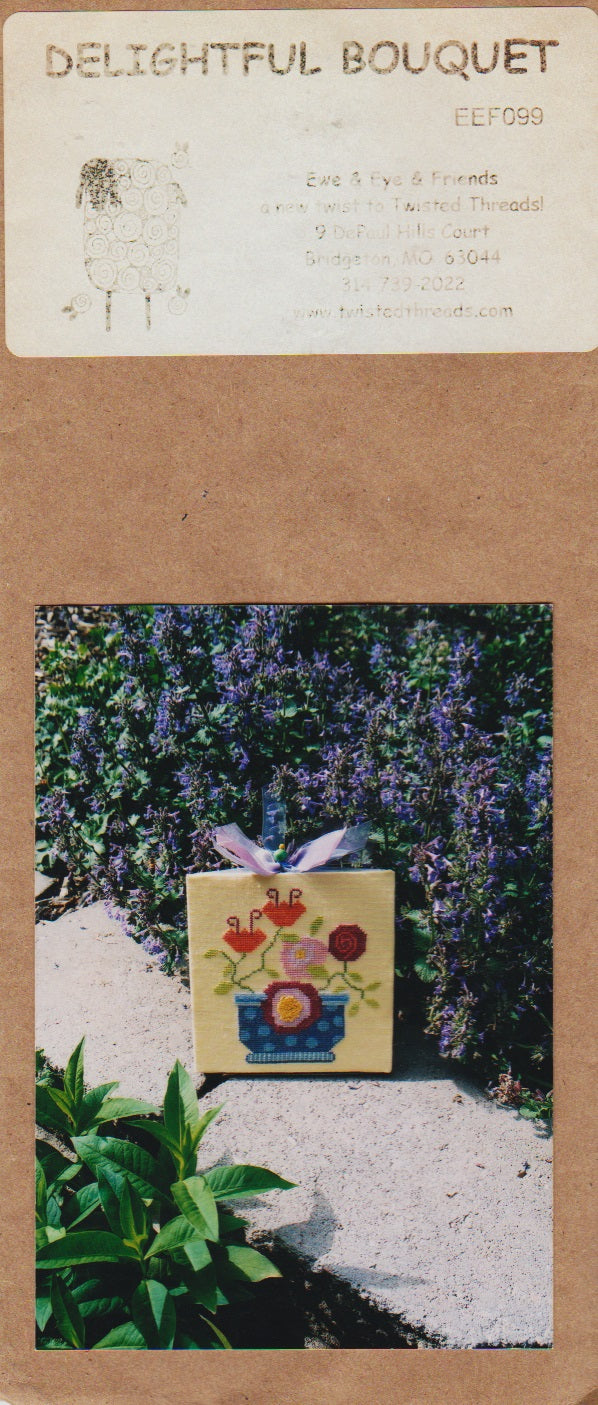 Ewe & Eye Delightful Bouquet EEF099 flower cross stitch pattern
