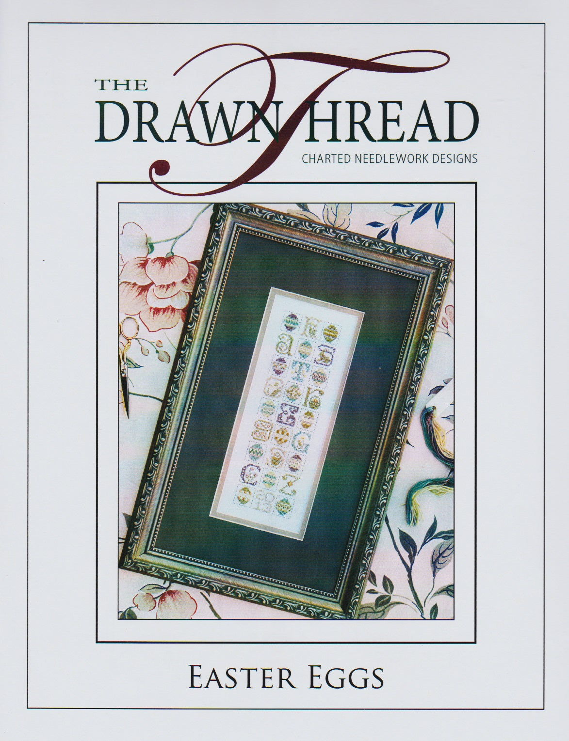 Drawn thread Easter Eggs cross stitch pattern