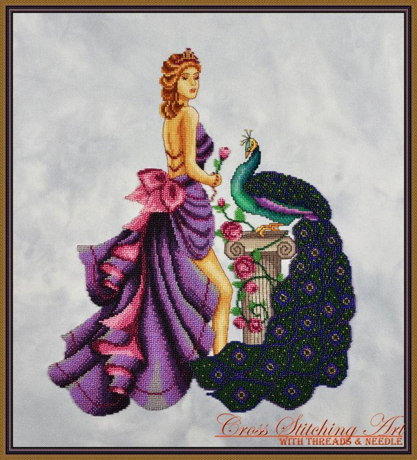 Cross Stitching Art Eleni, The Beauty Of Troy fashion fantasy cross stitch pattern