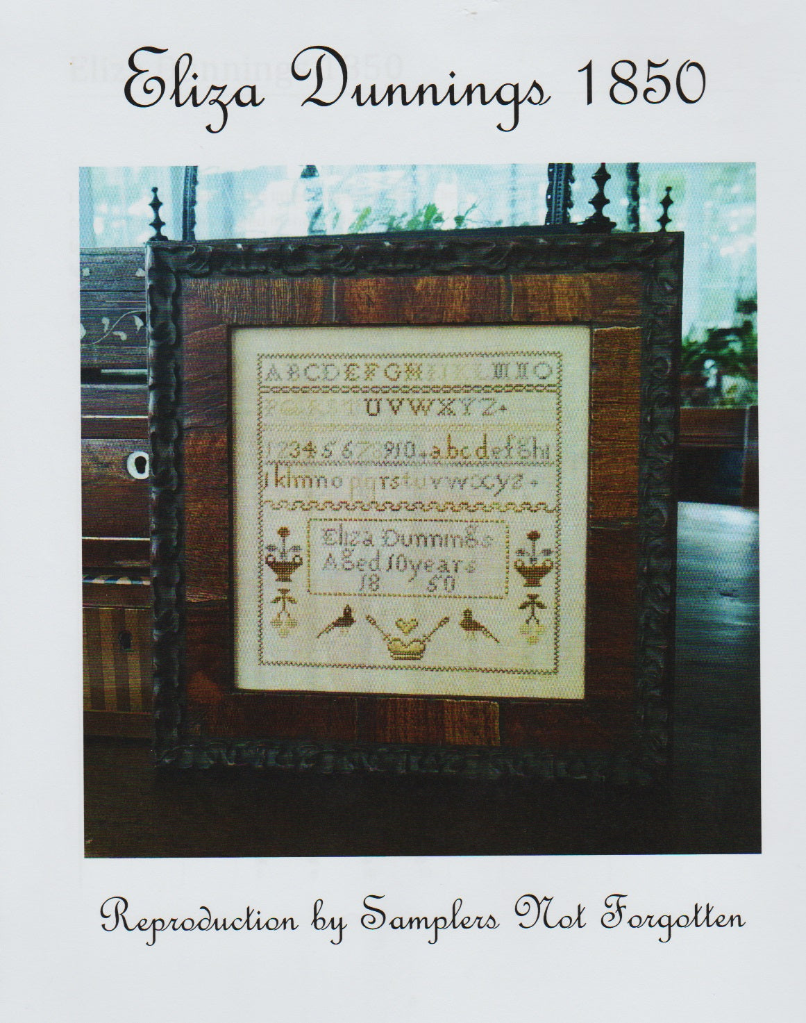 Samplers Not Forgotten Eliza Dunnings 1850 cross stitch pattern