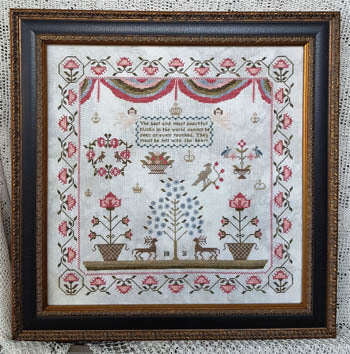 Samplers Not Forgotten Faith 1831 cross stitch primitive pattern
