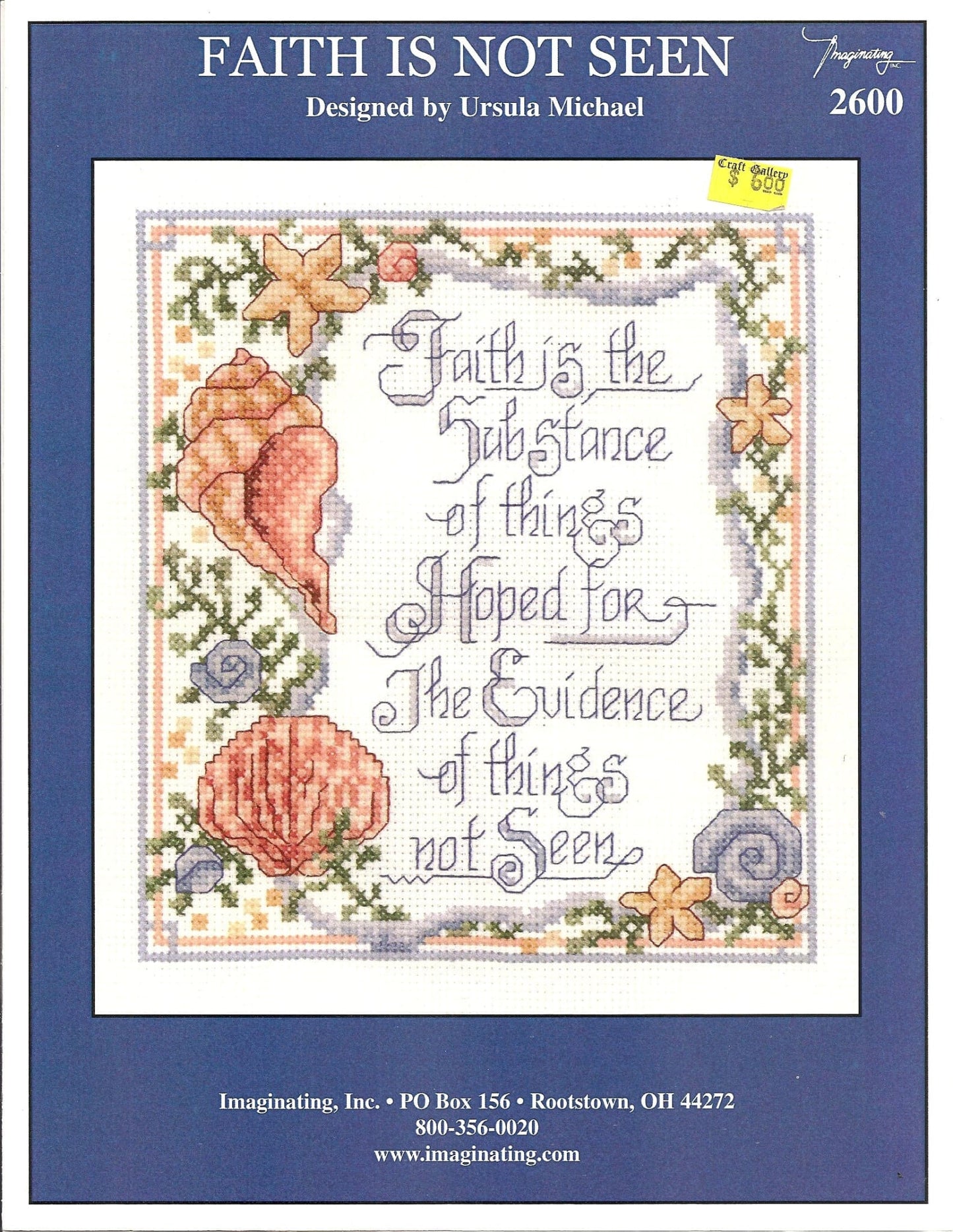 Imaginating Faith is not seen 2600 cross stitch pattern
