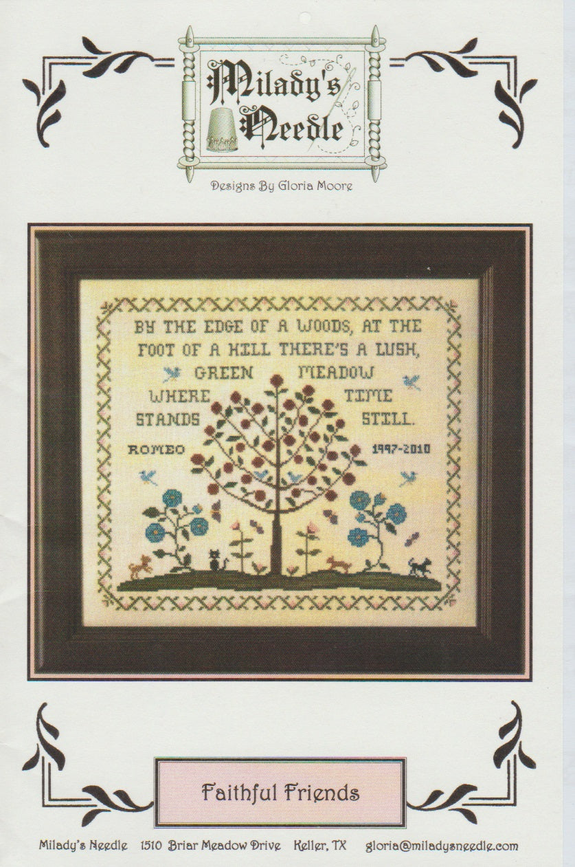MiLady's Needle Faithful Friends cross stitch pattern