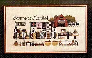 Told In A Garden Farmers Market Amish cross stitch pattern