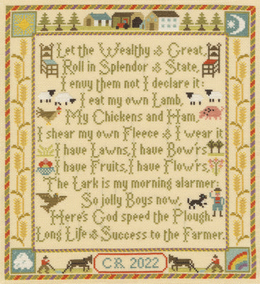 Moira Blackburn Farmers Prayer cross stitch pattern
