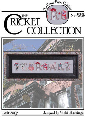 Cricket Collection February CC335 cross stitch pattern