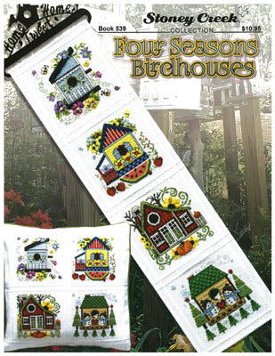 Stoney Creek Four Seasons Birdhouses BK539 cross stitch pattern