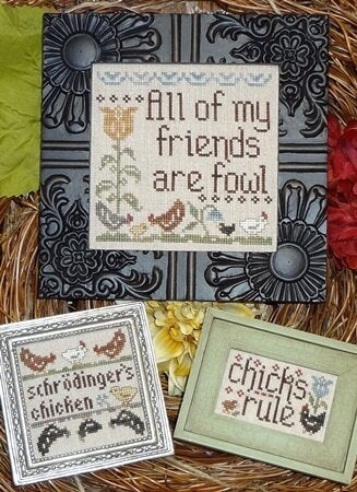 My Big Toe Fowl Friends MBT-222 chicken cross stitch pattern