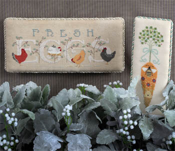 Cricket Collection Free Range 337 chicken cross stitch pattern