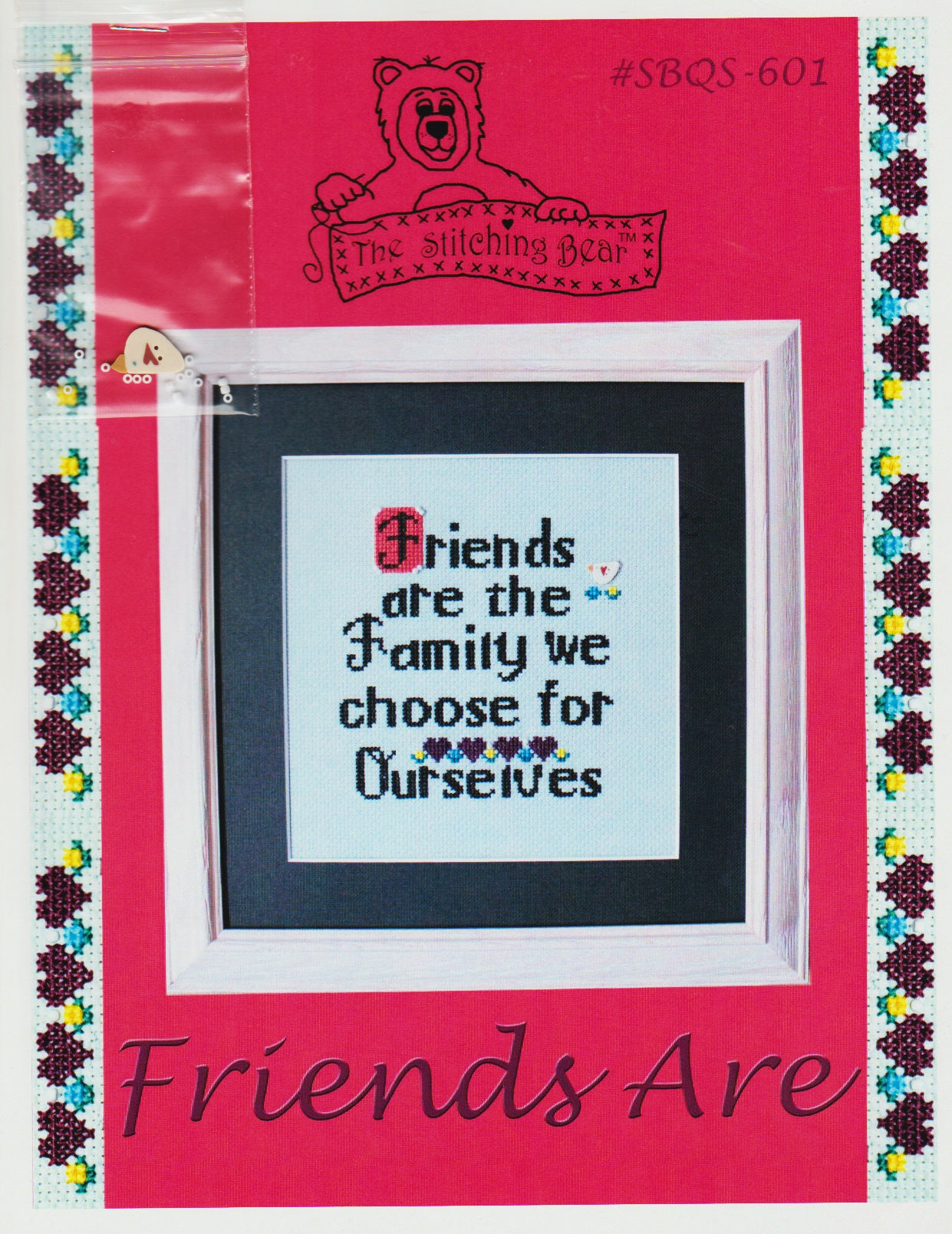 The Stitching Bear Friends Are cross stitch pattern