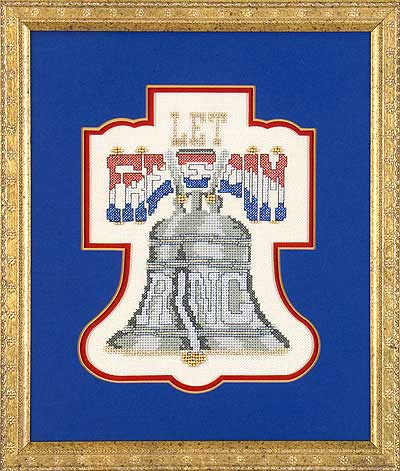 Glendon Place Let Freedom Ring GP-125 4th of July patriotic cross stitch pattern