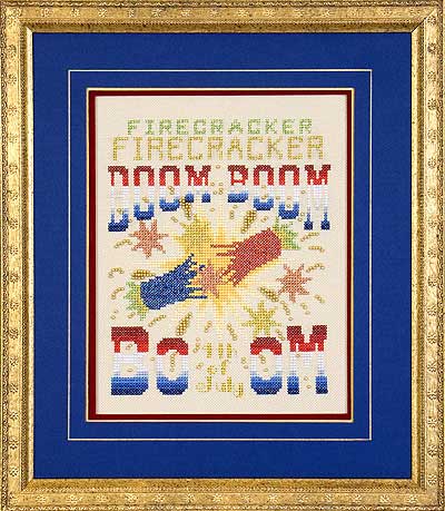 Glendon Place Firecracker, Firecracker GP-127 patriotic cross stitch pattern