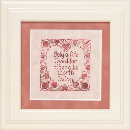 Glendon Place A Life Lived For Others GP-166 inspirationa; cross stitch pattern