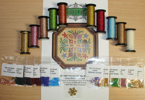 Glendon Place Ornaments Ala Round GP-186 cross stitch pattern