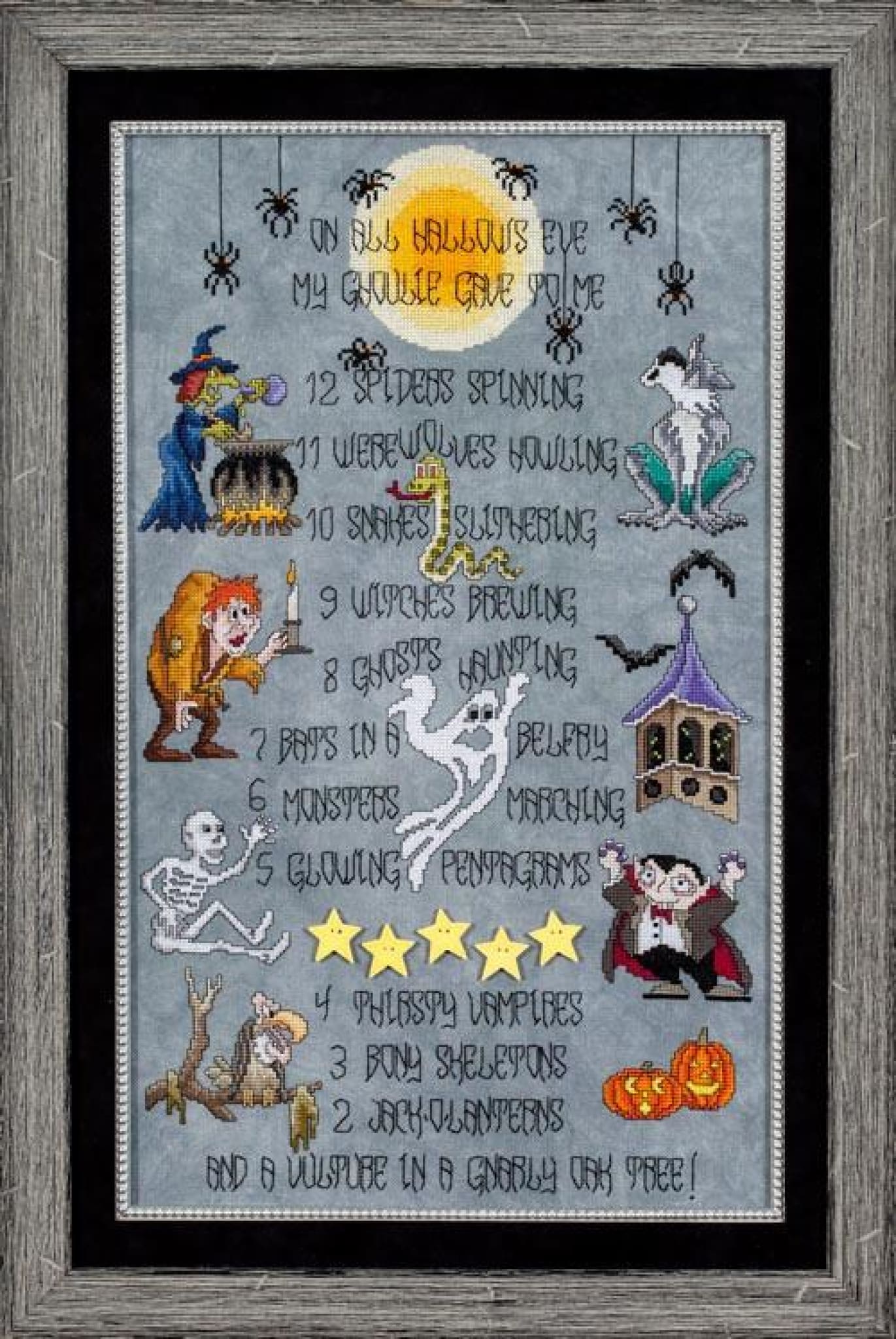 Glendon Place All Hallows Eve GP192 Halloween cross stitch pattern