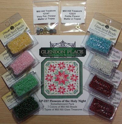 Glendon Place Flowers of the Holy Night GP-237 Embellishment Pack