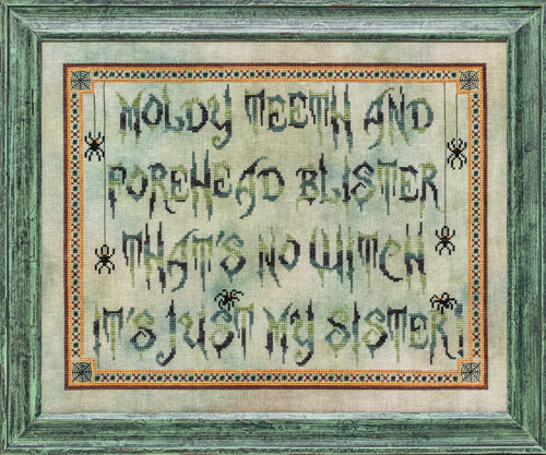 Glendon Place Just My Sister GP-279 halloween cross stitch pattern