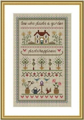 Little Dove Designs Garden Sampler cross stitch pattern