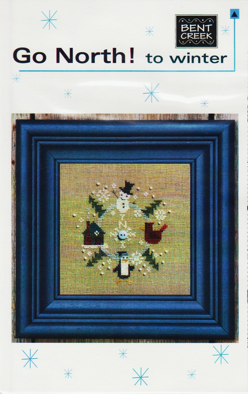 Bent Creek Go North! to Winter snowman cross stitch pattern