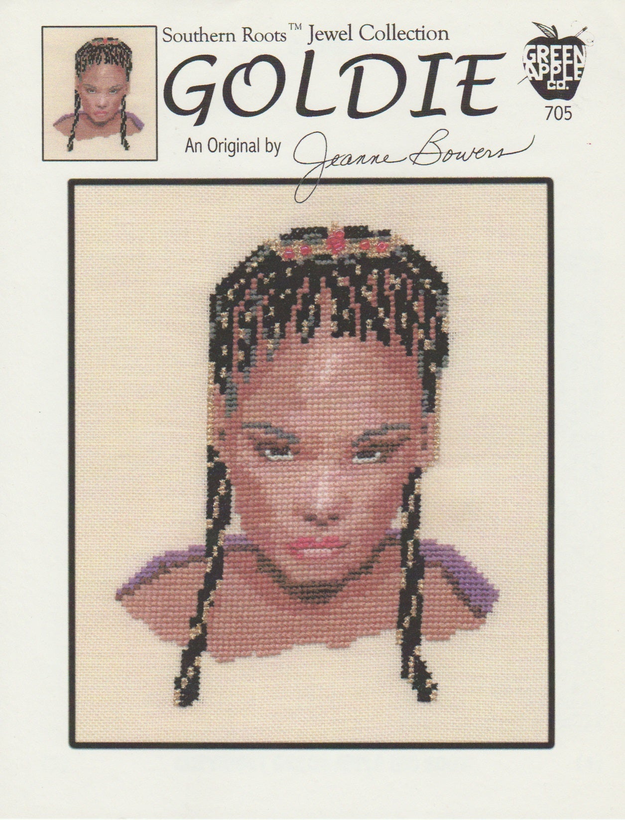 Green Apple Goldie 705 cross stitch pattern