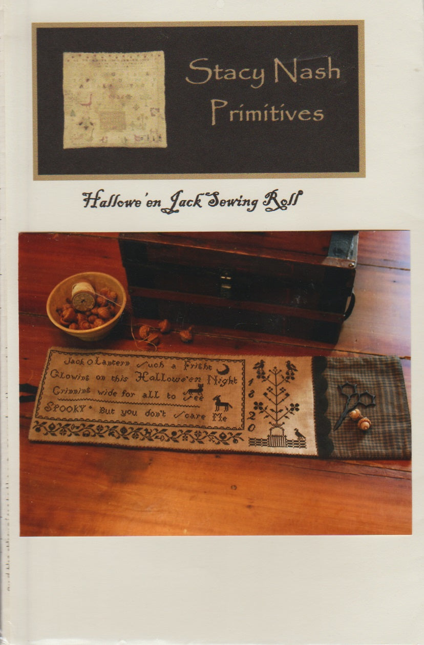 Stacy Nash Primitives Hallowe'en Jack Sewing Roll cross stitch pattern