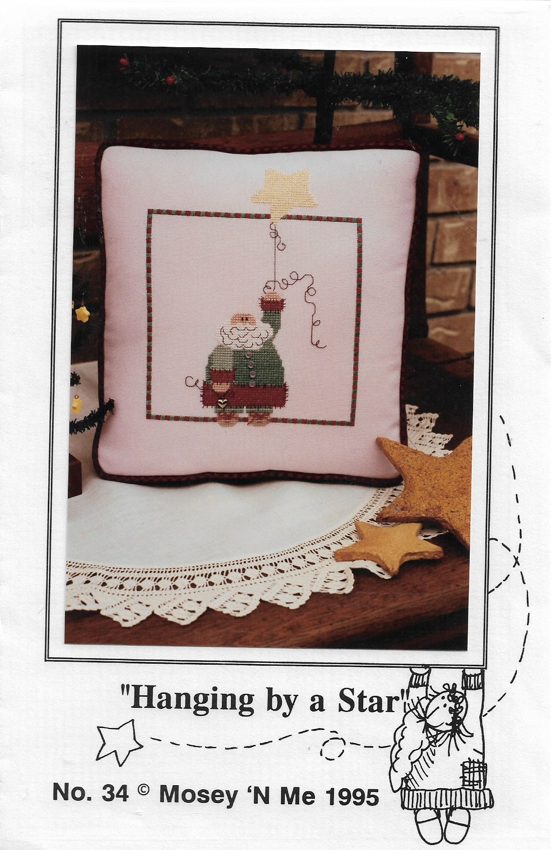 Mosey 'N Me Hanging by a Star 34 cross stitch pattern