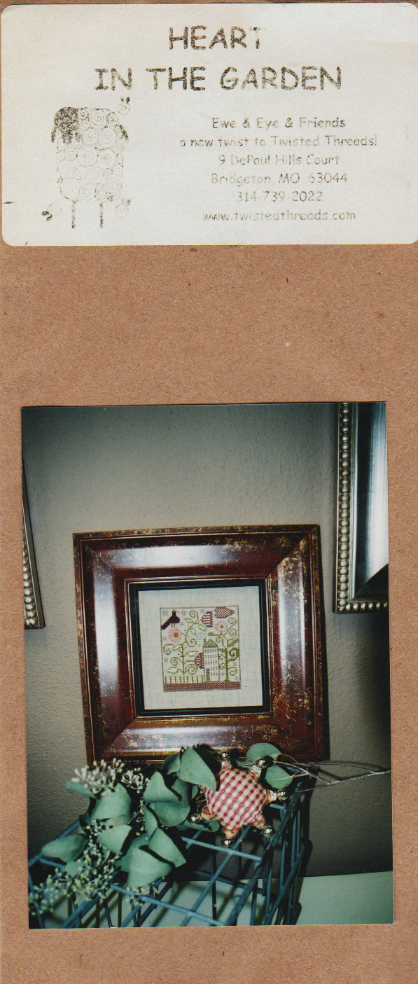 Ewe & Eye Heart In The Garden cross stitch pattern