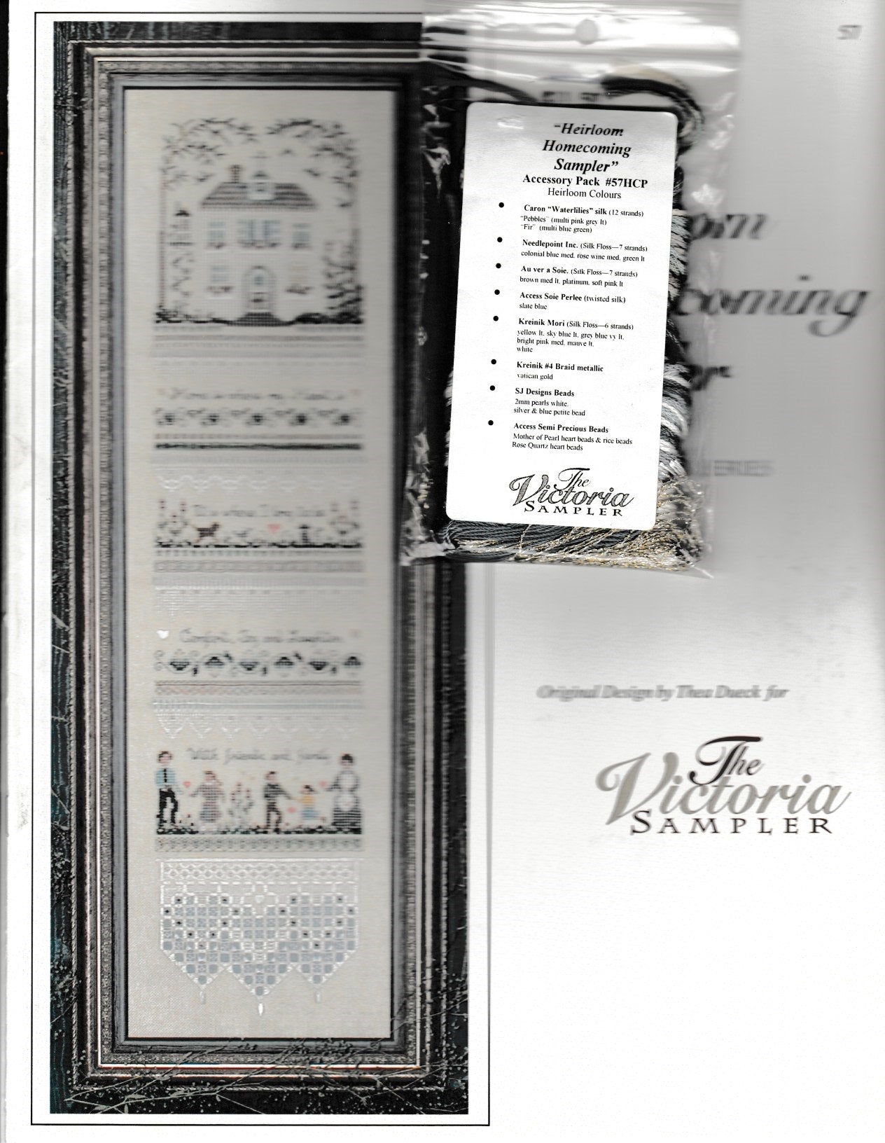 Victoria Sampler Heirloom Homecoming Sampler 57 cross stitch pattern