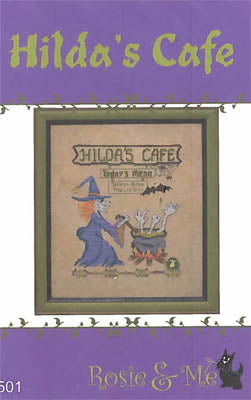 Rosie & Me Hilda's Cafe Halloween cross stitch pattern
