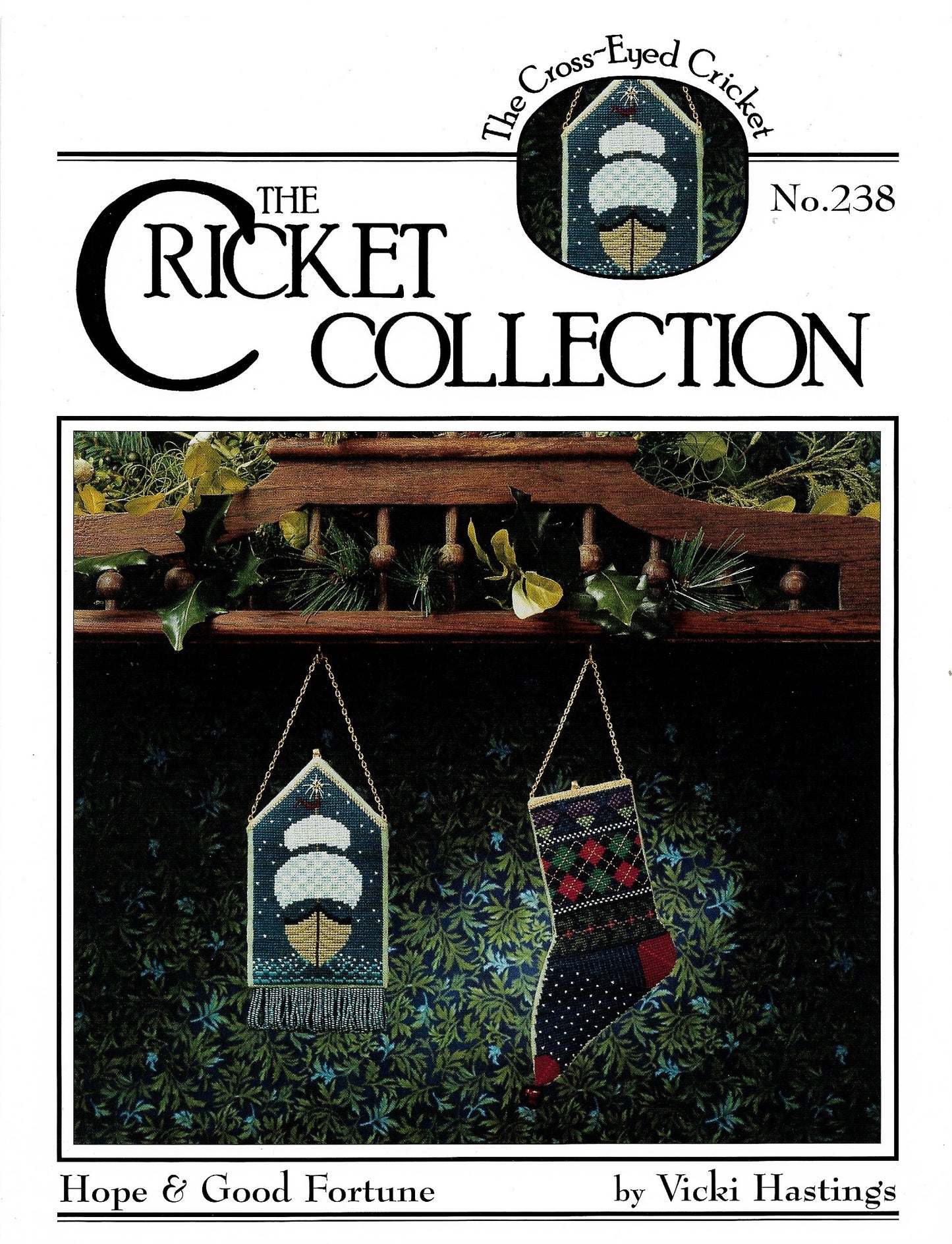 Cricket Hope & Good Fortune CC238 christmas cross stitch pattern