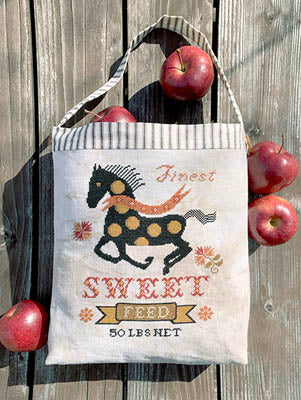 Carriage House Horse Feed Sack cross stitch patern