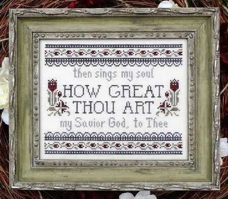 My Big Toe How Great Thou Art MBT-125 religious cross stitch pattern