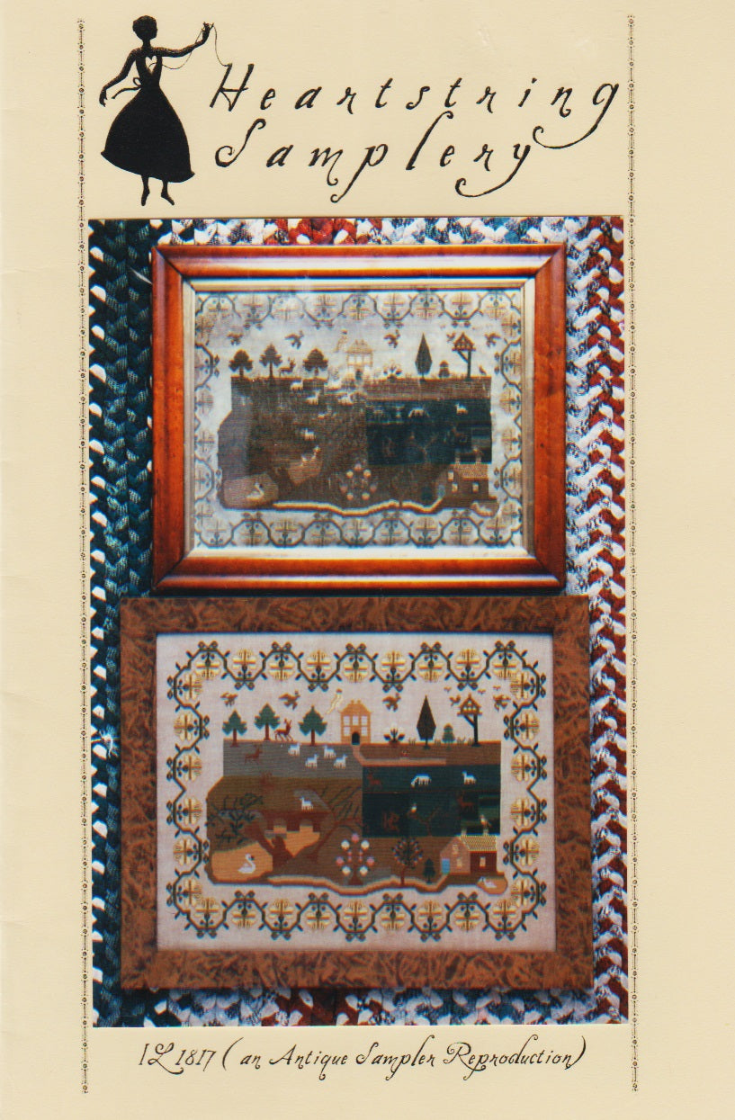 Heartstrings Samplery IL1817 primitive sampler cross stitch pattern