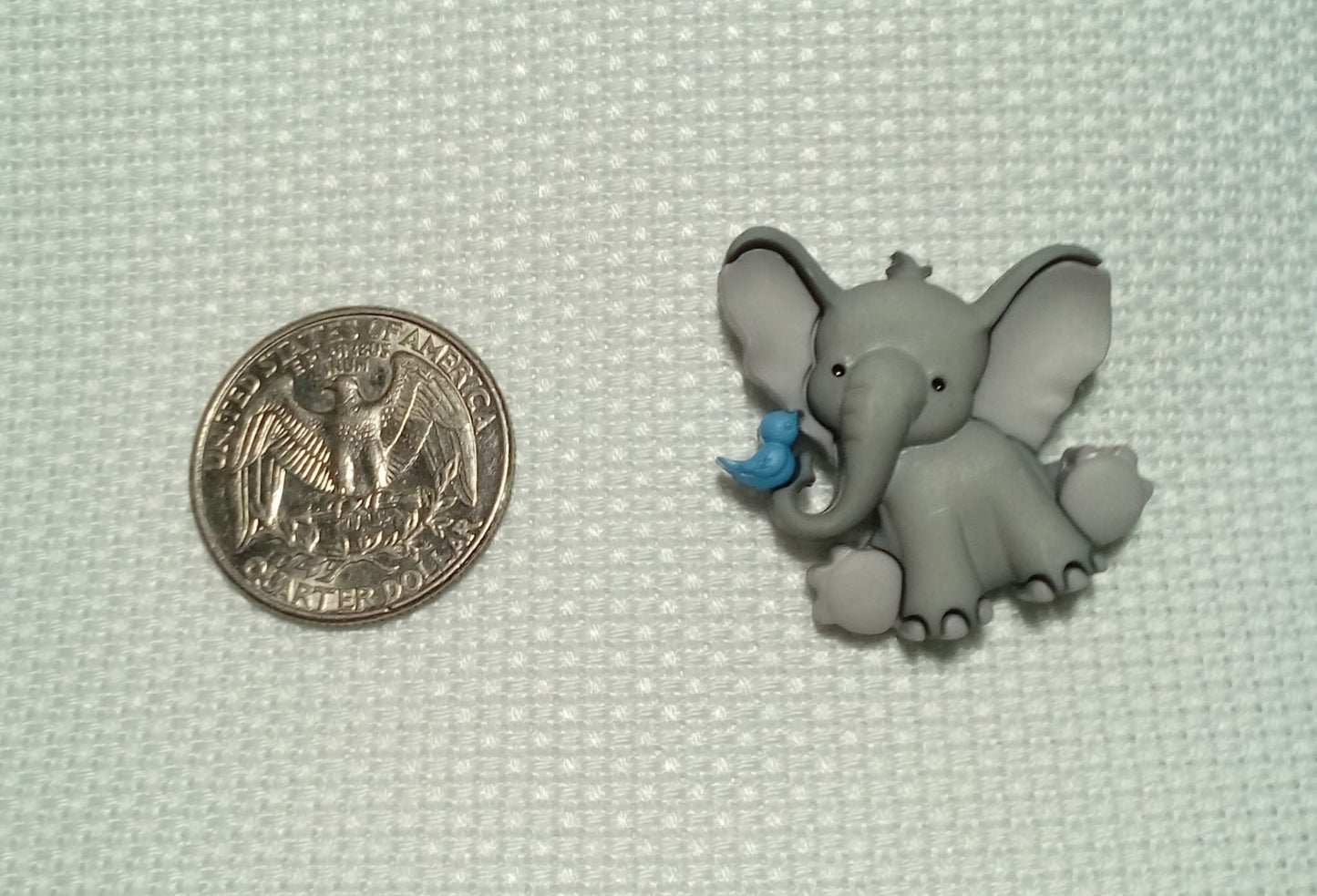 Baby Elephant Needle Minders Bluebird