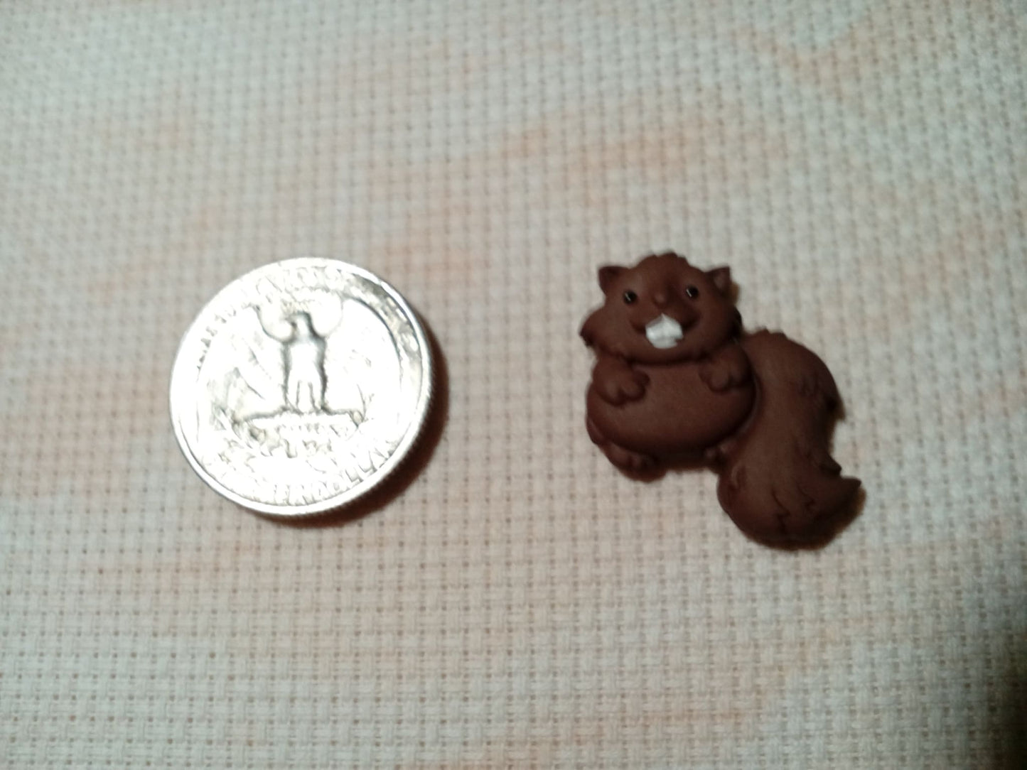 Baby Woodland Animals Needle Minders Beaver Needle Minders