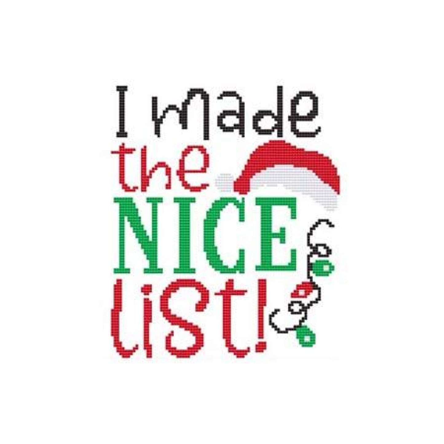 I Made The Nice List Pattern Pattern