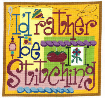Imaginating I'd Rather Be Stitching 3214 cross stitch pattern