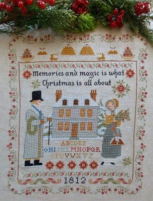 Twin Peak Primitives Jane Austin's Christmas Cross Stitch Pattern