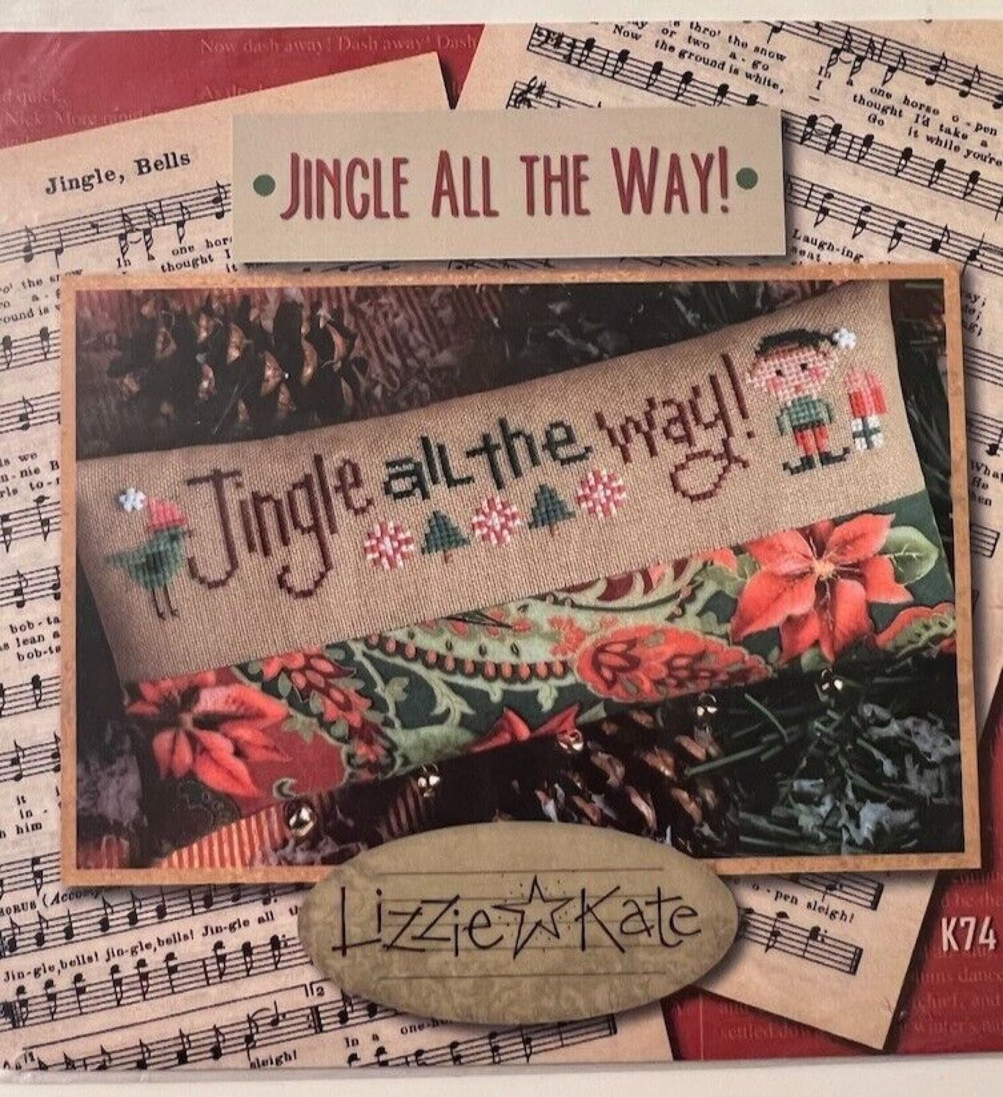 Lizzie Kate Jingle All The Way, K74 cross stitch kit