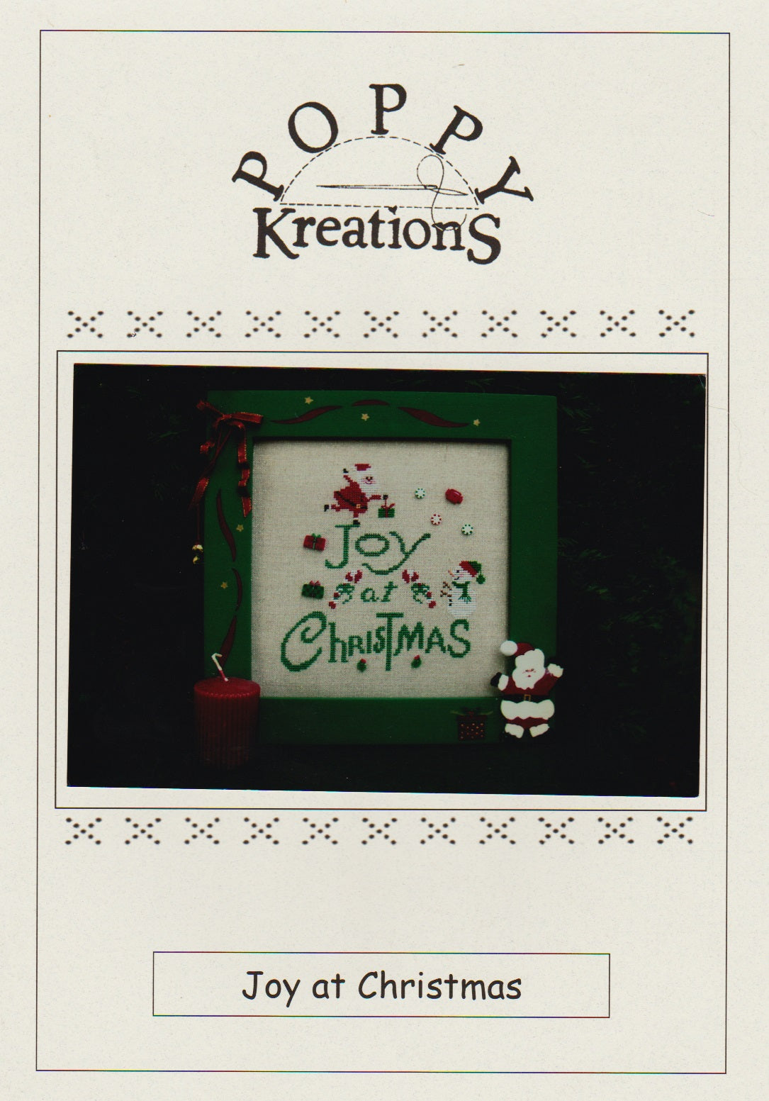 Poppy Creations Joy at Christmas cross stitch pattern