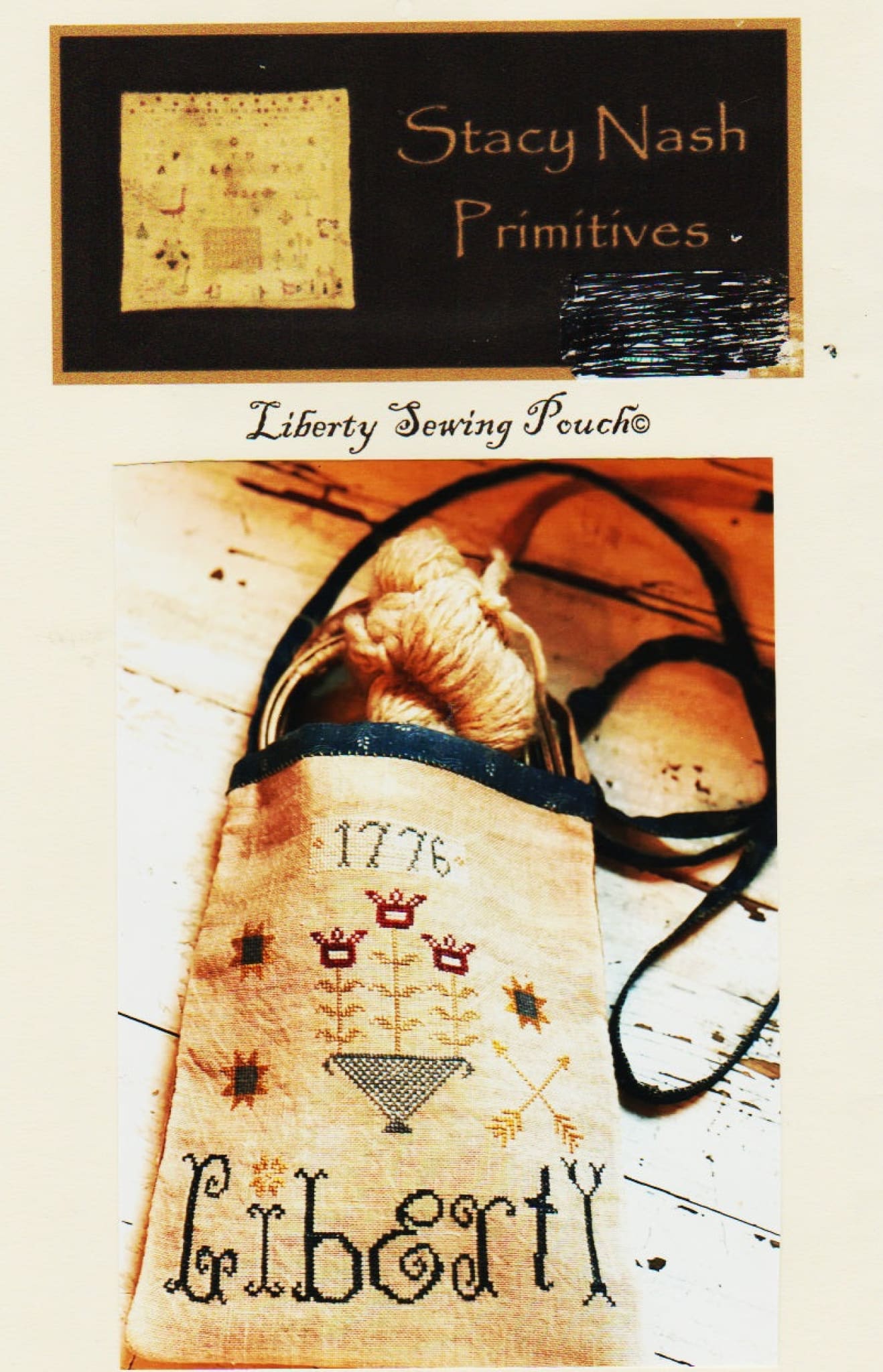 Stacy Nash Liberty Sewing Pouch cross stitch pattern