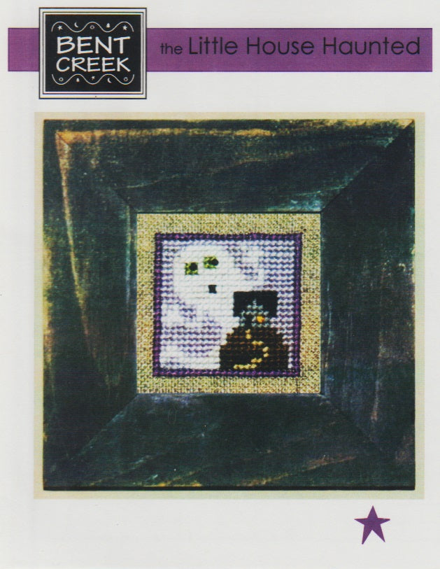 Bet Creek Little House Haunted halloween cross stitch pattern