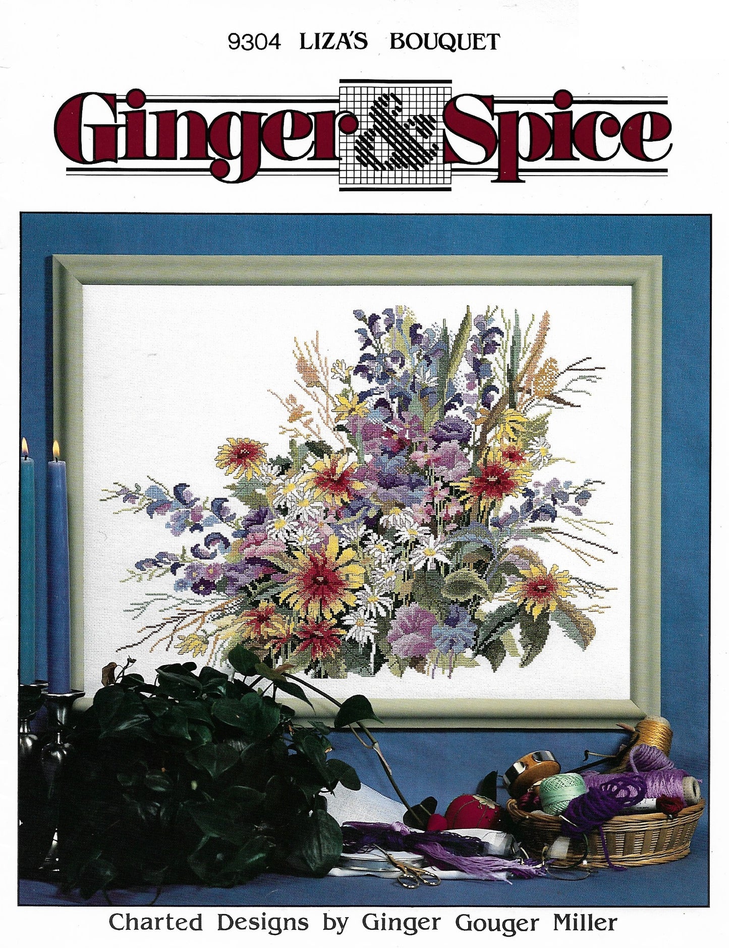 Ginger & Spice Liza's Bouquet 9304 cross stitch pattern