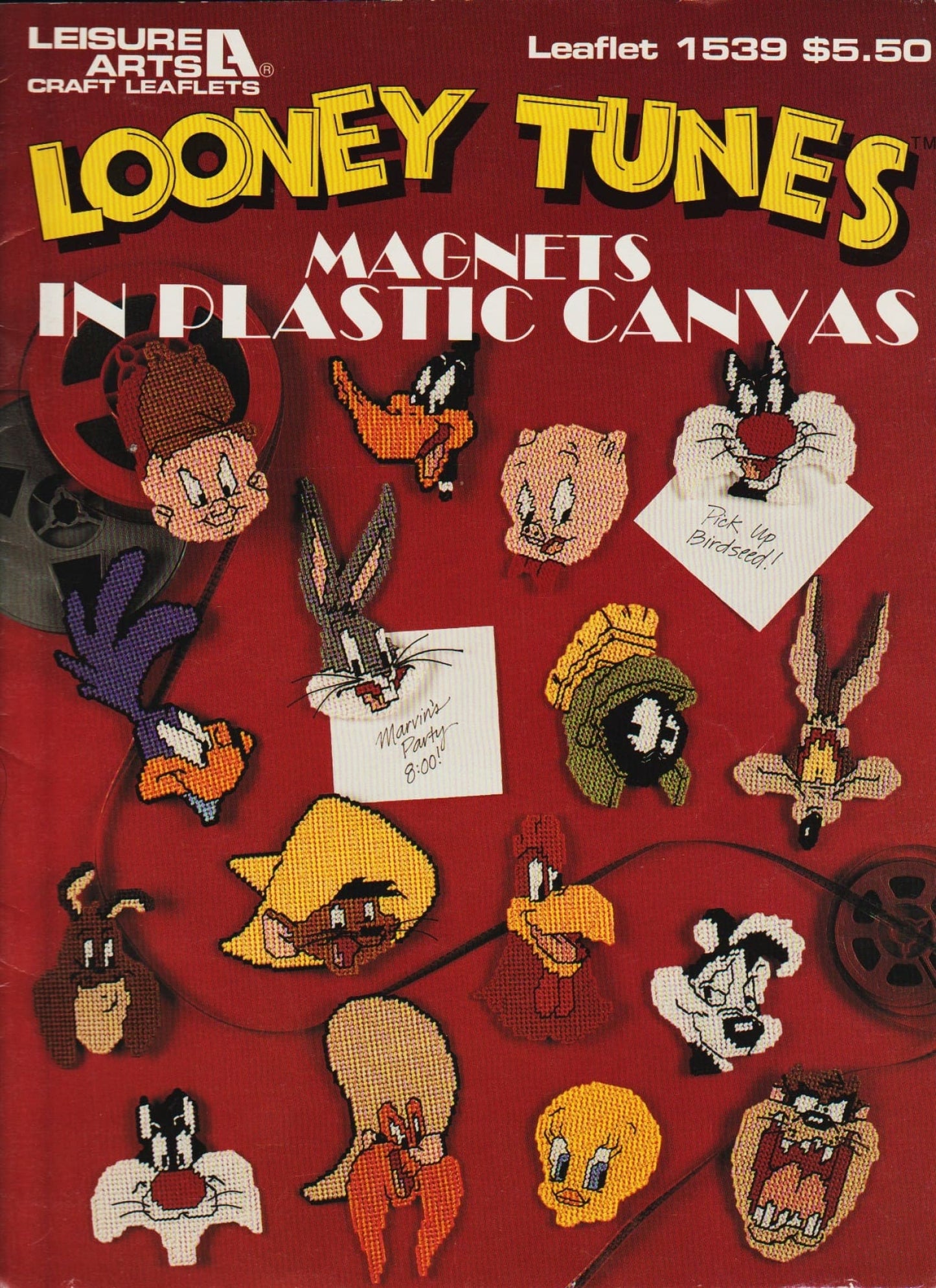 Leisure Arts Looney Toons Magnets in Plastic Canvas 1539 pattern