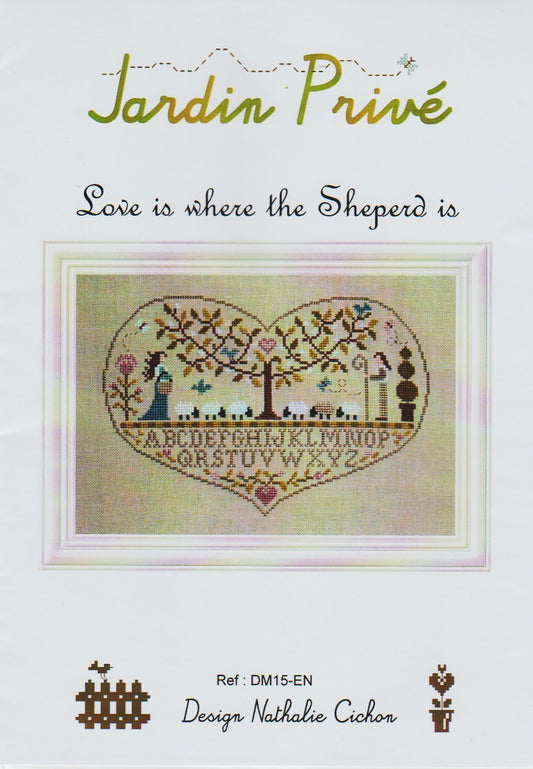 Jardin Prive Love Is Where The Shepherd Is cross stitch pattern