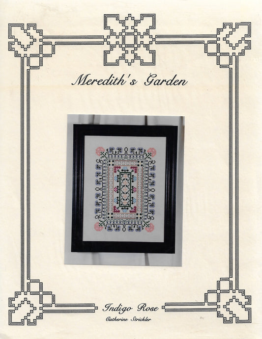 Indigo Rose Meridith's Garden cross stitch pattern