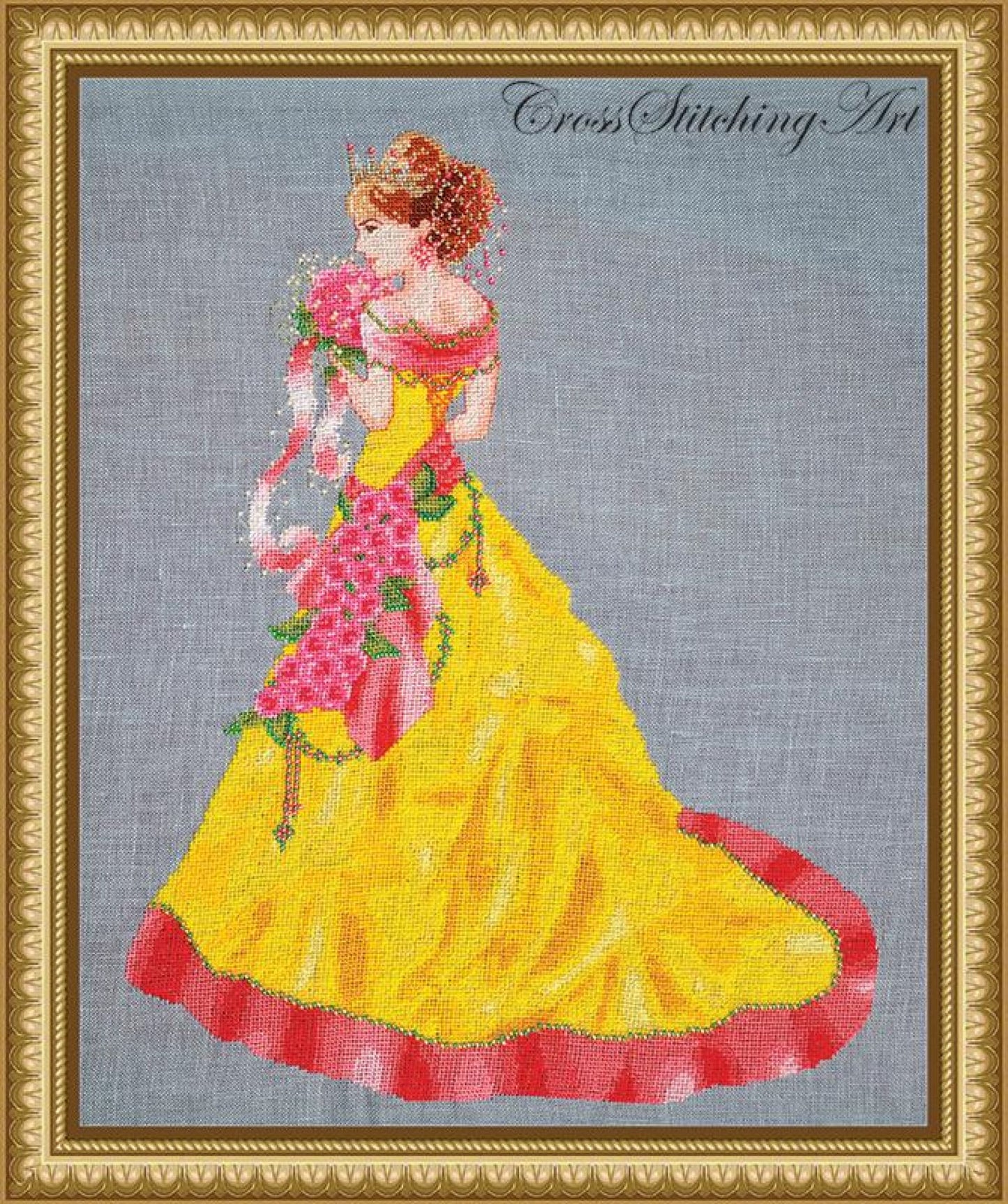 Cross Stitching Art Milady of Spring fashion fantasy cross stitch pattern