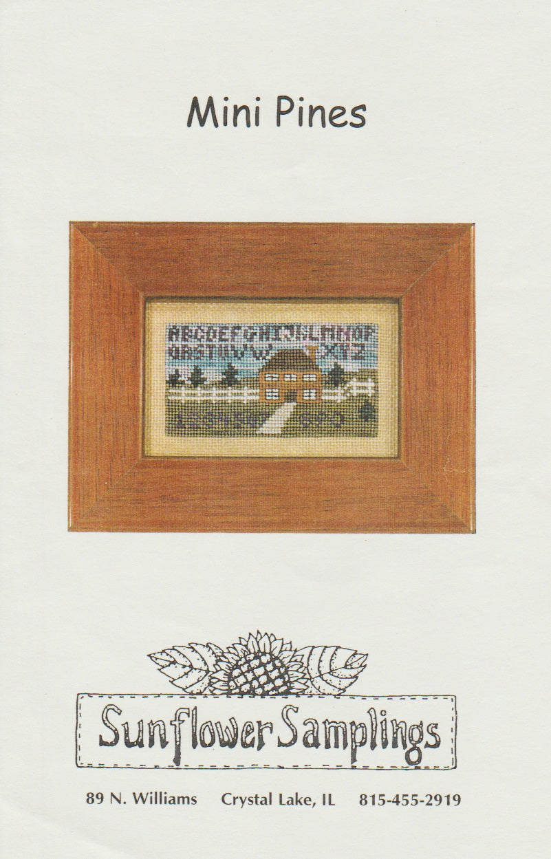 Sunflower Samplings Mini Pines cross stitch pattern