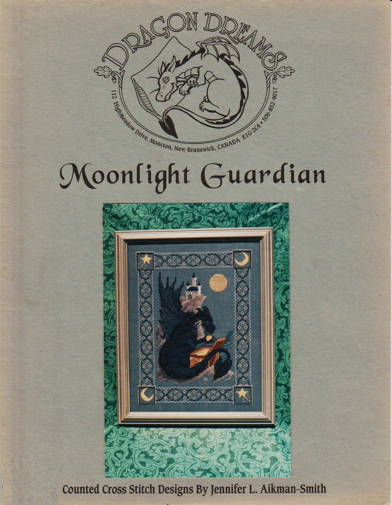 Dragon Dreams Moonlight Guardian cross stitch pattern