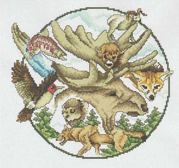 Vickery Collction Moose and Friends 2343 cross stitch pattern